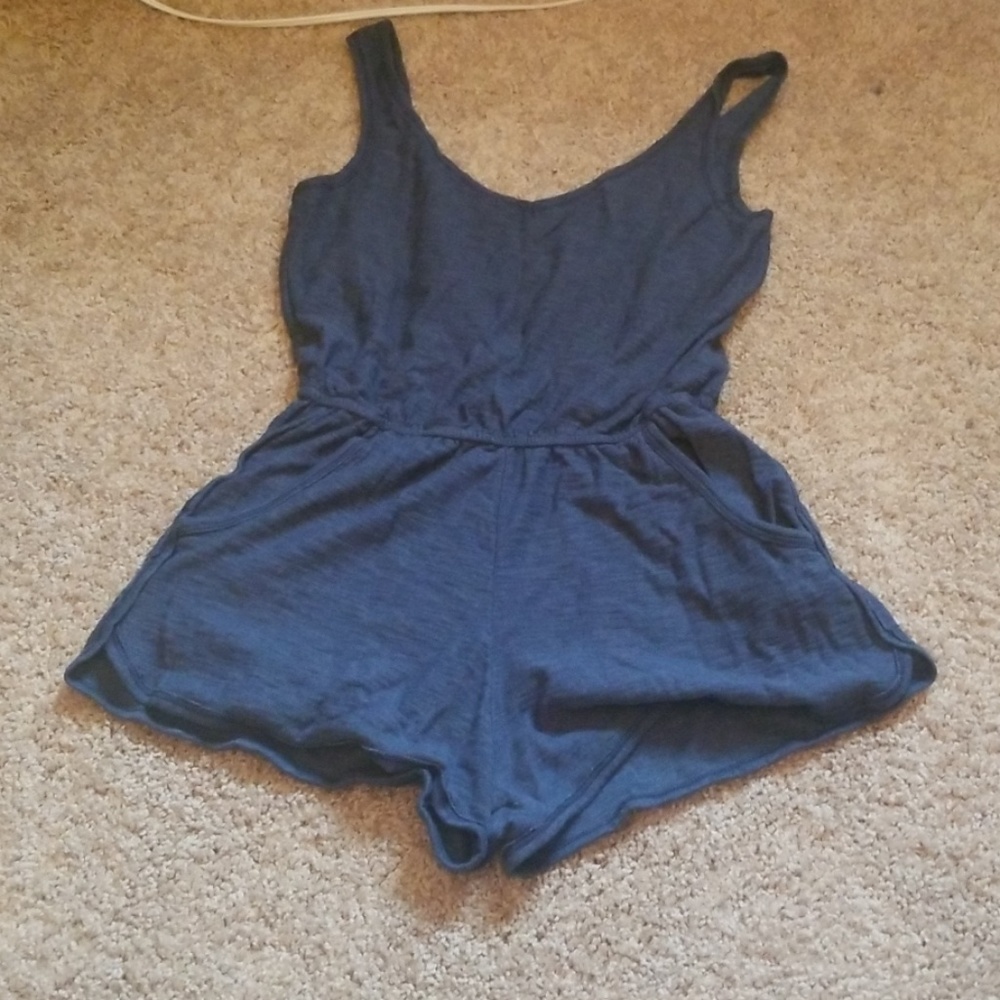 Size medium low neck tank romper